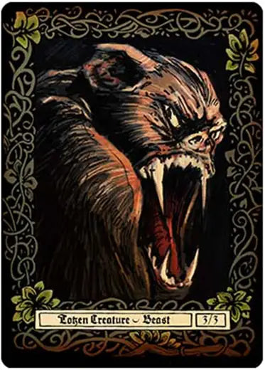 MTG Custom Token Beast