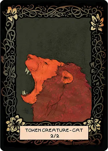 MTG Custom Token Cat 2 2