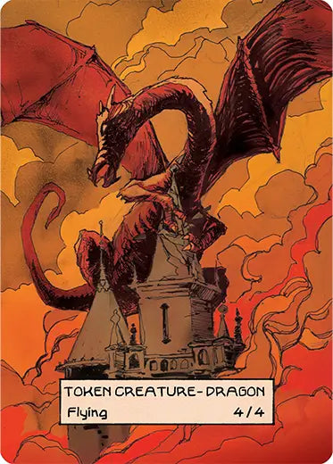 MTG Custom Token Dragon