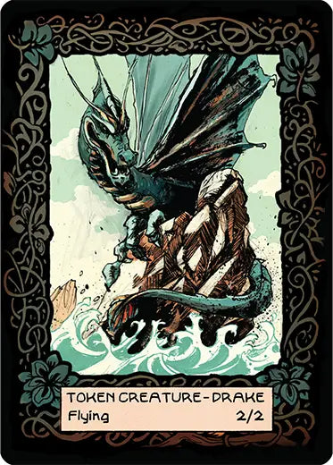 MTG Custom Token Drake