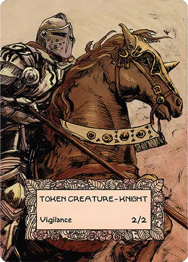 MTG Custom Token Knight