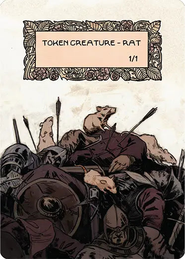 MTG Custom Token Rat
