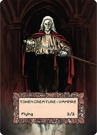 MTG Custom Token Vampire 2 2