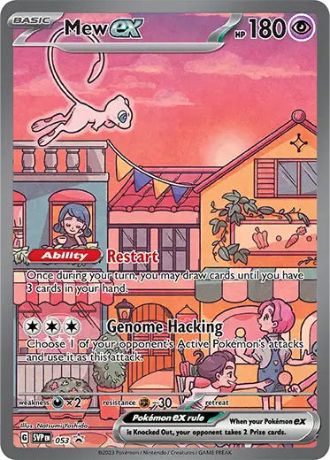pokemon tcg 151 promo cards Pokemon TCG: 151 Mew ex 053 Promo Card – Double Sleeved