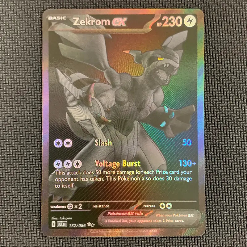Pokemon TCG: Black Bolt - Zekrom Ex 172/086