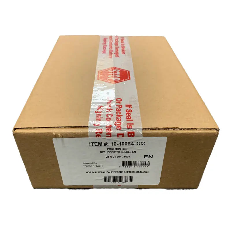 Pokemon TCG: Mega Evolution - Booster Bundle Case (25 Bundles)