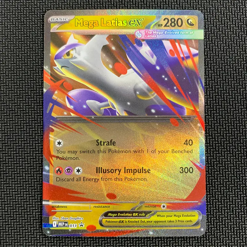Pokemon TCG: Mega Latias Ex MEP011 Promo Card Double Sleeved Pokemon TCG: Mega Latias Ex MEP011 Promo Card Double Sleeved