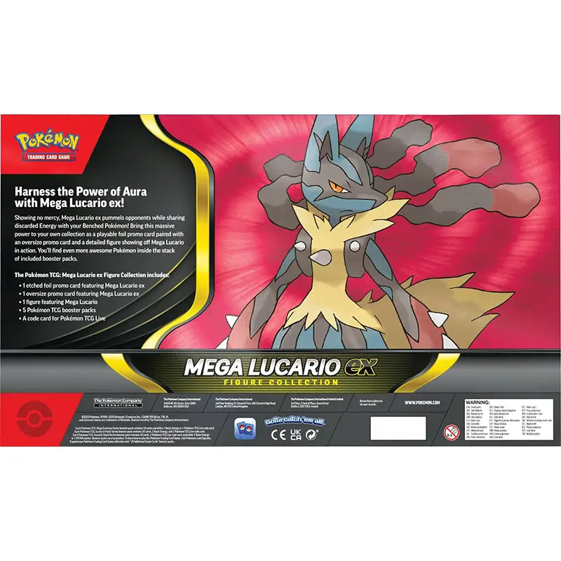 Pokemon TCG: Mega Lucario Ex Figure Collection Back