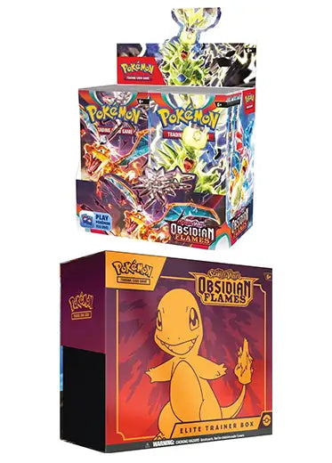 Pokemon TCG: Obsidian Flames - Booster Box + Elite Trainer Box Double Sleeved Pokemon TCG: Obsidian Flames - Booster Box + Elite Trainer Box Double Sleeved