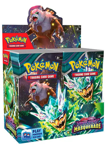 Pokemon TCG: Twilight Masquerade - Booster Box Double Sleeved Pokemon TCG: Twilight Masquerade - Booster Box Double Sleeved