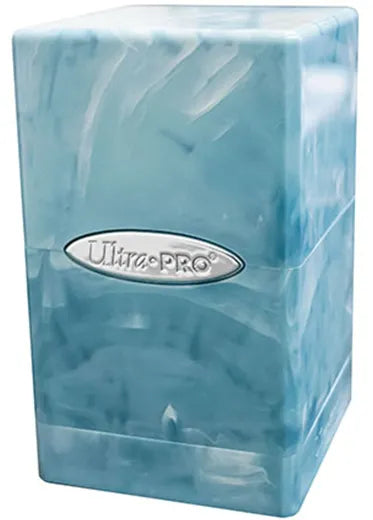 Ultra Pro: Satin Tower Deck Box Marble Blue White