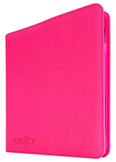Vault X: 12-Pocket Exo-Tec Zip Binder Neon Pink