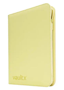 Vault X: 9-Pocket Exo-Tec Zip Binder Pastel Yellow