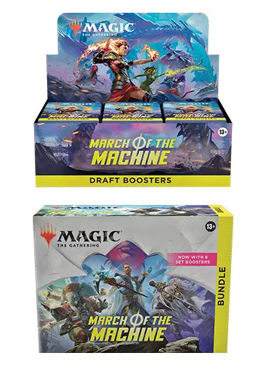 MTG: March of the Machine - Draft Booster Box + Bundle Double Sleeved MTG: March of the Machine - Draft Booster Box + Bundle Double Sleeved