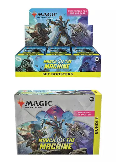 MTG: March of the Machine - Set Booster Box + Bundle Double Sleeved MTG: March of the Machine - Set Booster Box + Bundle Double Sleeved