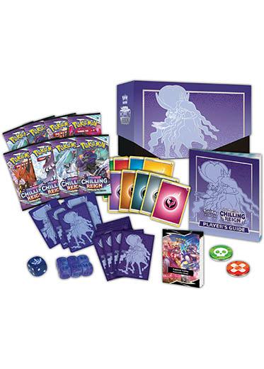 Pokemon TCG: Sword & Shield Chilling Reign - Elite Trainer Box - Shadow Rider Calyrex Contents