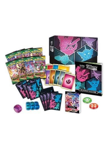 Pokemon TCG: Sword & Shield 7 Evolving Skies - Elite Trainer Box (Sylveon, Espeon, Glaceon, Vaporeon) Contents