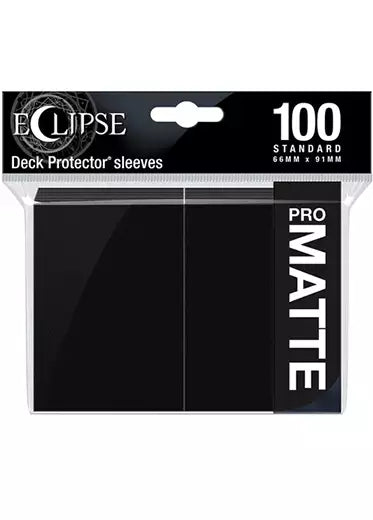Ultra Pro: Eclipse Matte Sleeves (100, Standard Size) Black