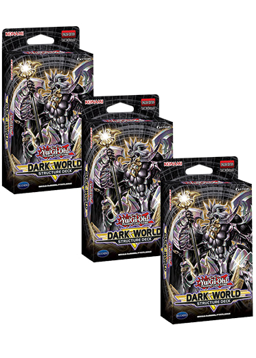Yugioh TCG: Structure Deck - Dark World - Set of 3 Decks Double Sleeved Yugioh TCG: Structure Deck - Dark World - Set of 3 Decks Double Sleeved