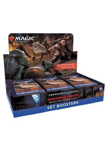 MTG: Commander Legends Battle for Baldur's Gate - Set Booster Box Double Sleeved MTG: Commander Legends Battle for Baldur's Gate - Set Booster Box Double Sleeved