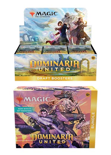 MTG: Dominaria United - Draft Box + Bundle Double Sleeved MTG: Dominaria United - Draft Box + Bundle Double Sleeved