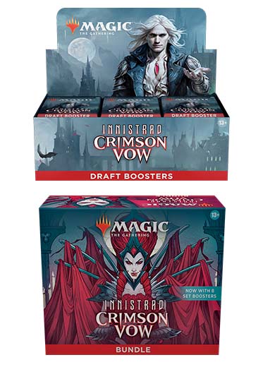 MTG: Innistrad Crimson Vow - Draft Booster Box + Bundle Double Sleeved MTG: Innistrad Crimson Vow - Draft Booster Box + Bundle Double Sleeved