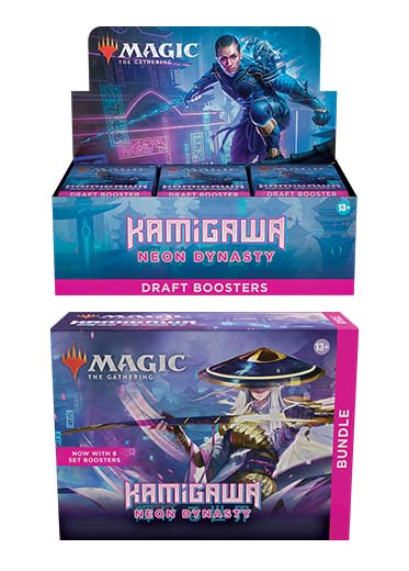 MTG: Kamigawa Neon Dynasty - Draft Box + Bundle Double Sleeved MTG: Kamigawa Neon Dynasty - Draft Box + Bundle Double Sleeved