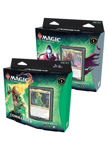 MTG: Zendikar Rising Commander - Land's Wrath and Sneak Attack Double Sleeved MTG: Zendikar Rising Commander - Land's Wrath and Sneak Attack Double Sleeved
