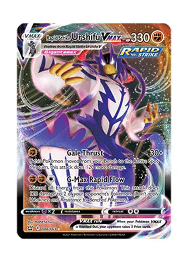 Pokemon TCG: Battle Styles - 088/163 Rapid Strike Urshifu VMAX Oversized