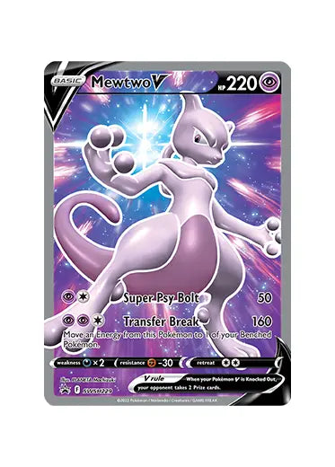 Pokemon TCG: Sword & Shield Promo - Mewtwo V Double Sleeved Pokemon TCG: Sword & Shield Promo - Mewtwo V Double Sleeved