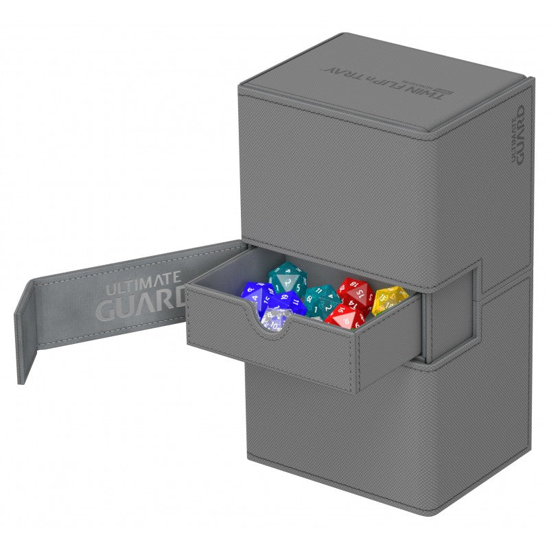 Ultimate Guard Twin Flip'n'Tray™ 200+ XenoSkin™ grey