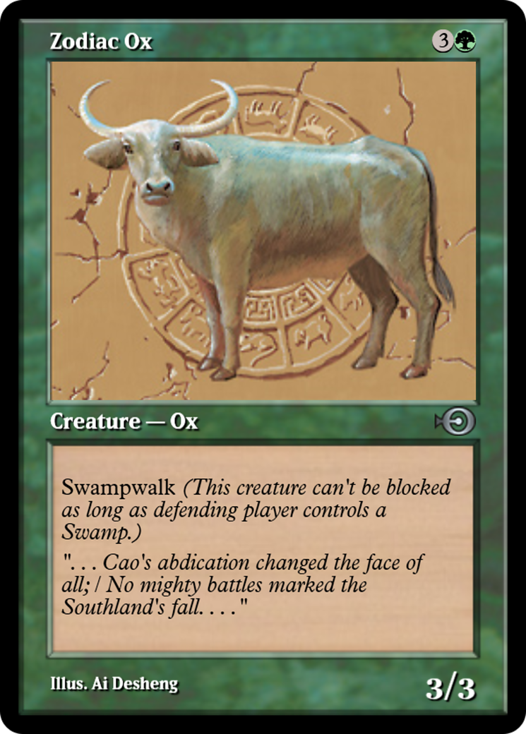 Zodiac Ox (PRM-35092) - Magic Online Promos Foil