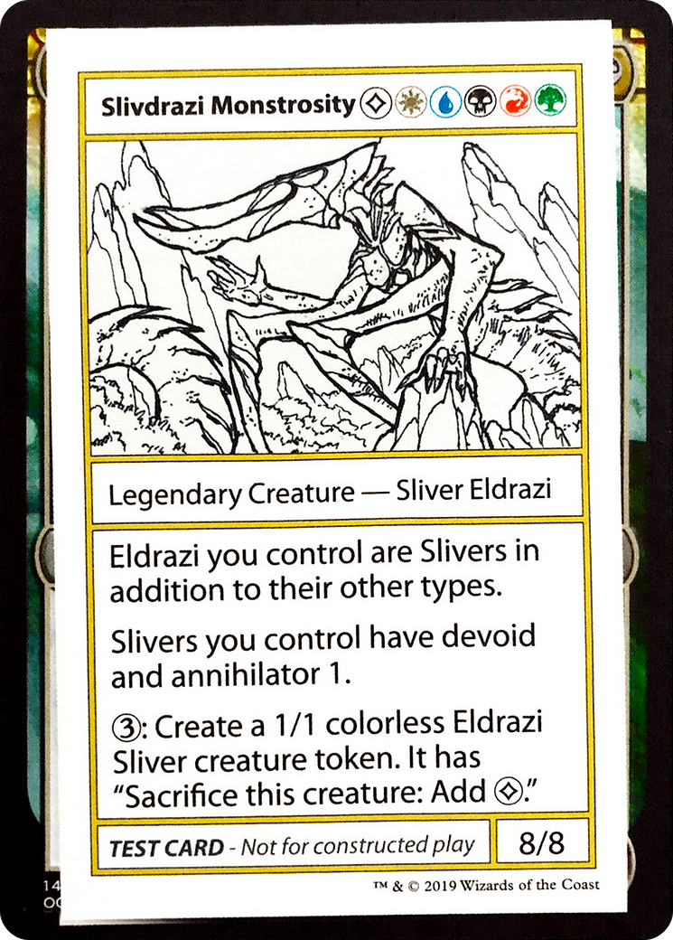 Slivdrazi Monstrosity (No PW Symbol) (CMB1-102) - Mystery Booster Playtest Cards 2021