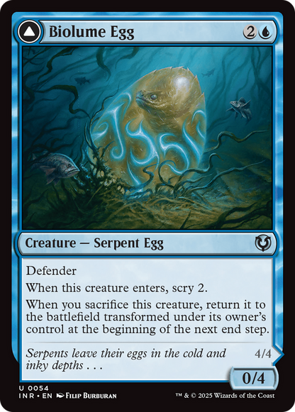 Biolume Egg // Biolume Serpent (INR-054) - Innistrad Remastered Foil