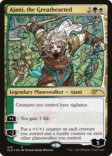 Ajani, the Greathearted (Stained Glass) (SLD-520) - Secret Lair Drop Foil