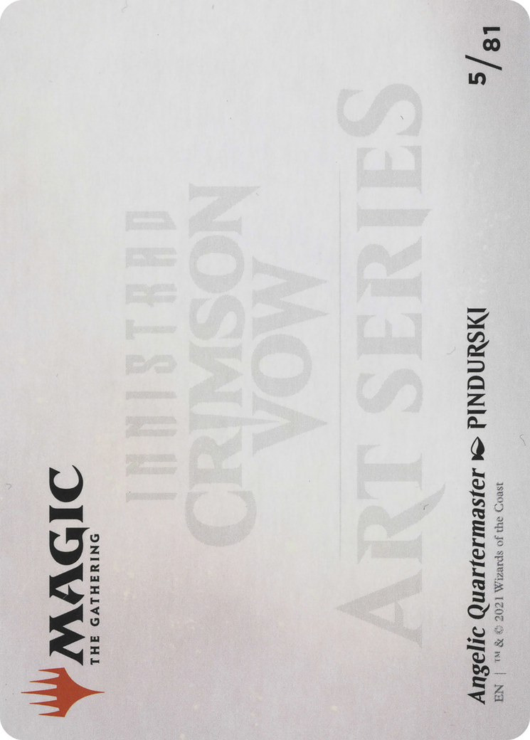 Angelic Quartermaster // Angelic Quartermaster (AVOW-005) - Crimson Vow Art Series (Borderless) Foil