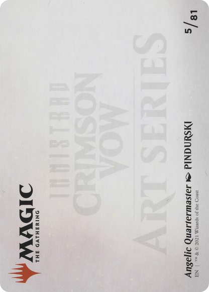 Angelic Quartermaster // Angelic Quartermaster (AVOW-005) - Crimson Vow Art Series (Borderless) Foil