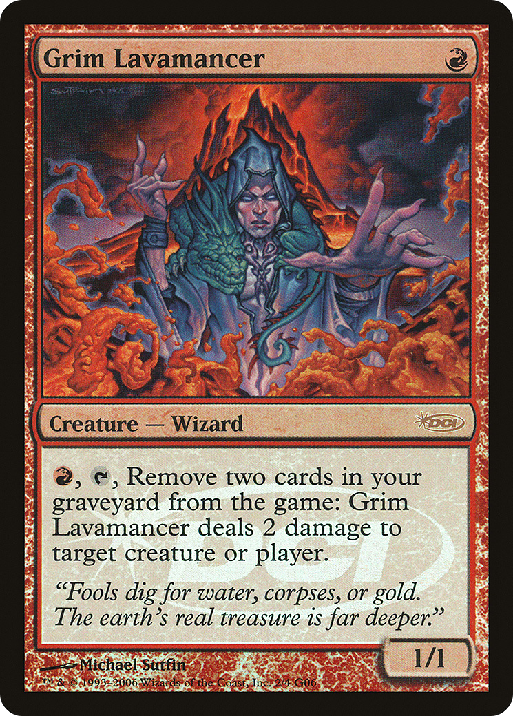 Grim Lavamancer (JDG-002) - Judge Gift Cards 2006 Foil