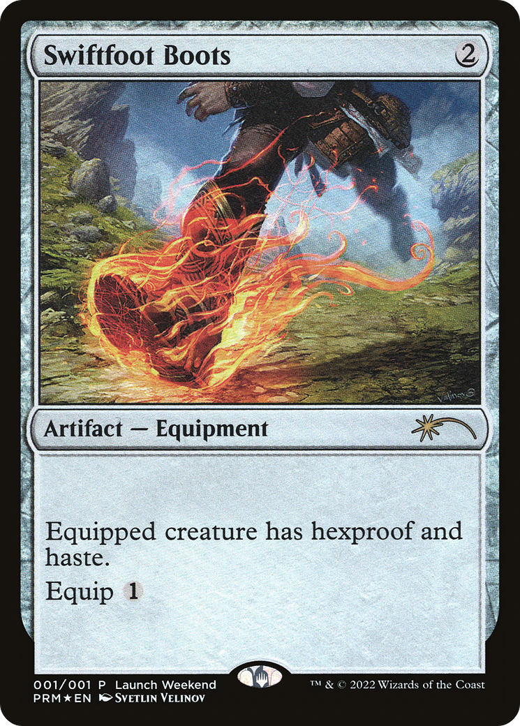 Swiftfoot Boots (WPN-004) - Wizards Play Network 2022 Foil