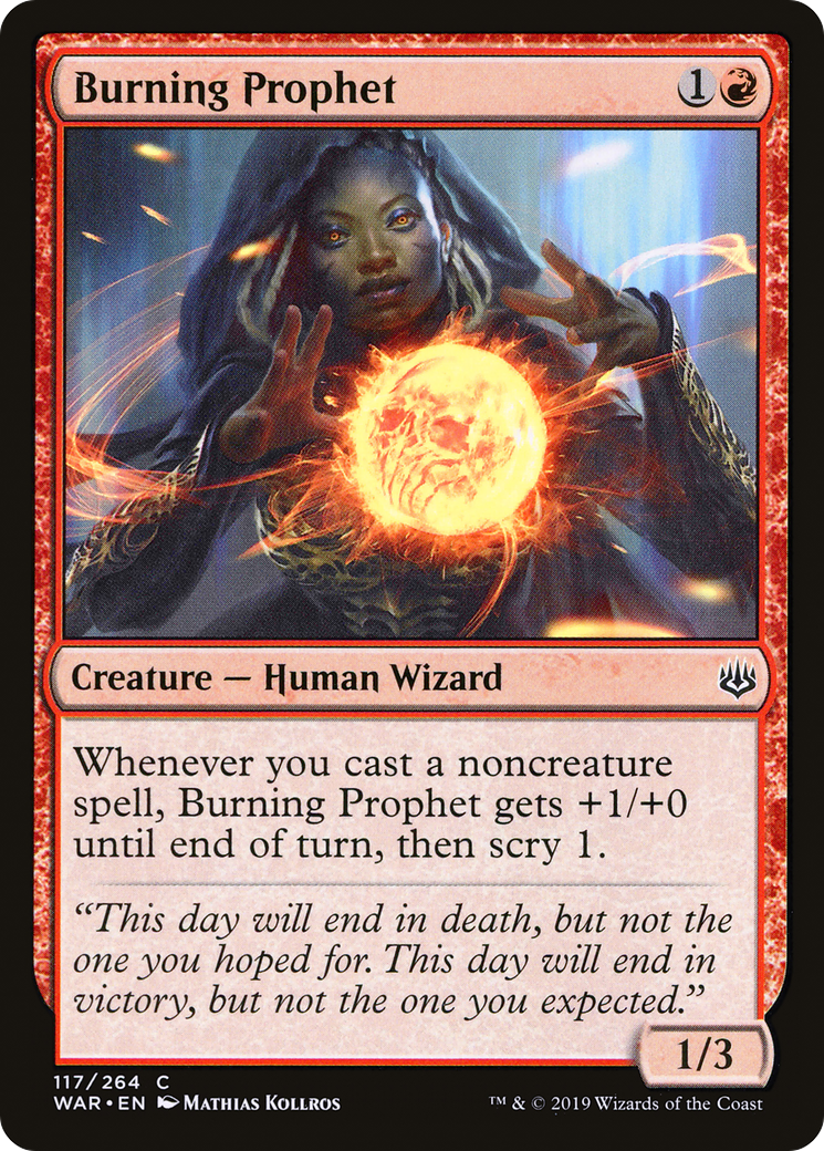 Burning Prophet⁣ - War of the Spark⁣ (Common)⁣ [117]