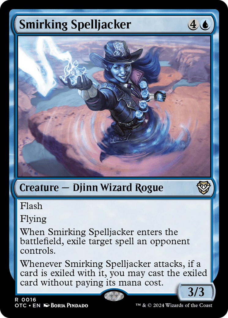 Smirking Spelljacker⁣ - Commander: Outlaws of Thunder Junction⁣ (Rare)⁣ [16]