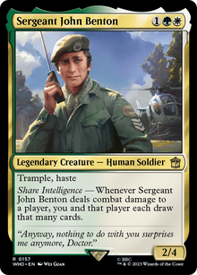 Sergeant John Benton⁣ - Universes Beyond: Doctor Who⁣ (Rare)⁣ [157]
