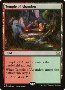 Temple of Abandon⁣ - Commander: March of the Machine⁣ (Rare)⁣ [430]