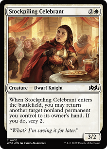 Stockpiling Celebrant (WOE-032) - Wilds of Eldraine Foil