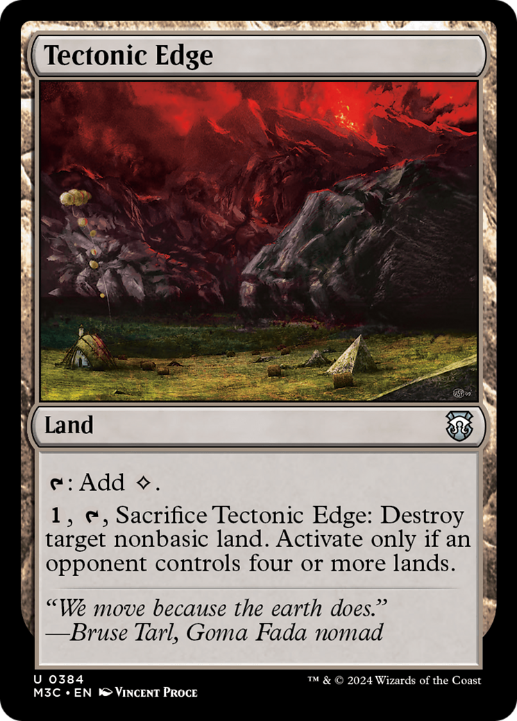 Tectonic Edge⁣ - Commander: Modern Horizons 3⁣ (Uncommon)⁣ [384]