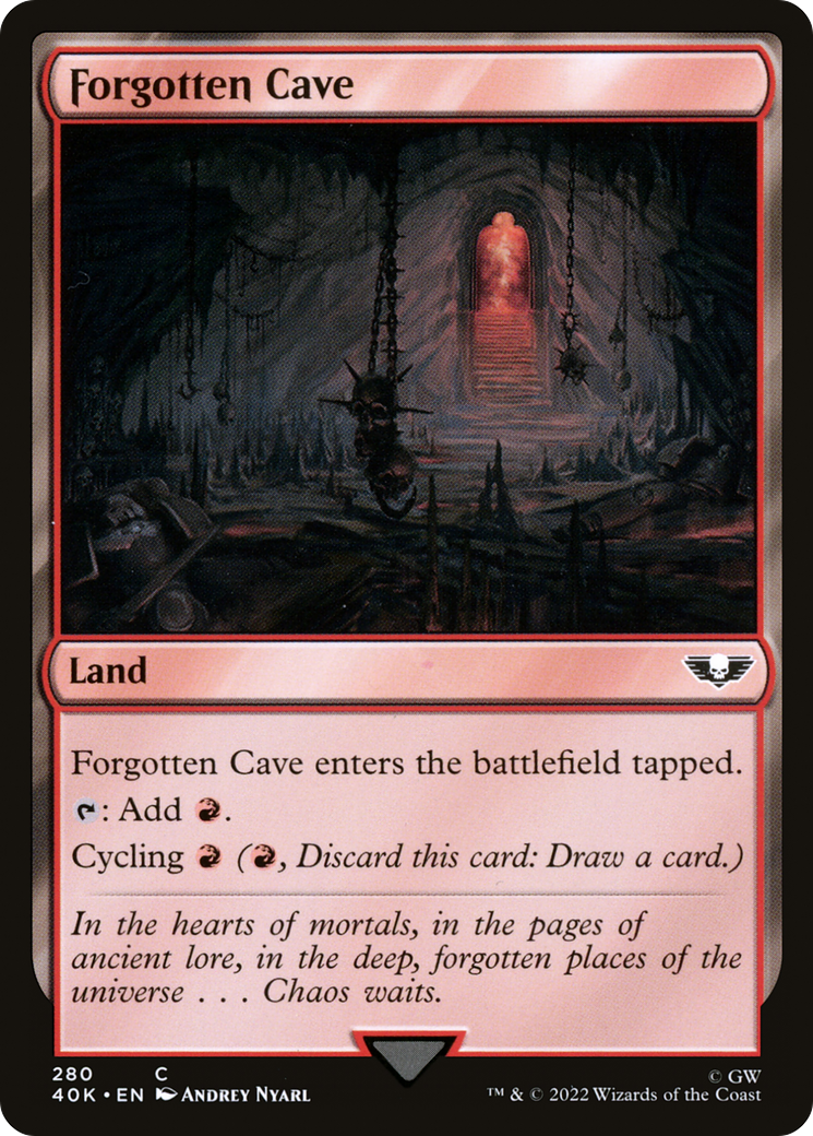 Forgotten Cave⁣ - Universes Beyond: Warhammer 40,000⁣ (Common)⁣ [280]
