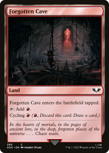 Forgotten Cave⁣ - Universes Beyond: Warhammer 40,000⁣ (Common)⁣ [280]