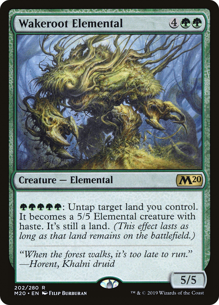 Wakeroot Elemental (M20-202) - Core Set 2020 Foil