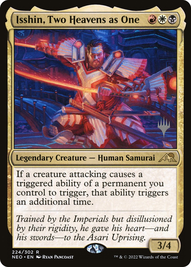 Isshin, Two Heavens as One (PPNEO-224P) - Kamigawa: Neon Dynasty Promos Foil