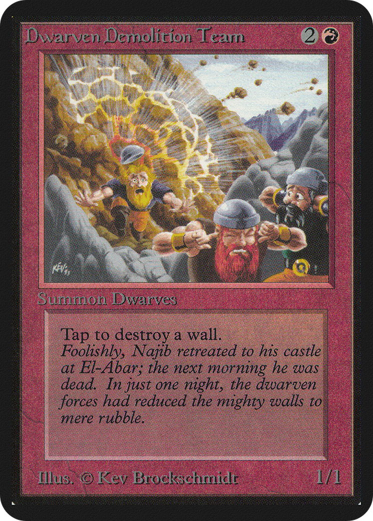 Dwarven Demolition Team (LEA-) - Limited Edition Alpha